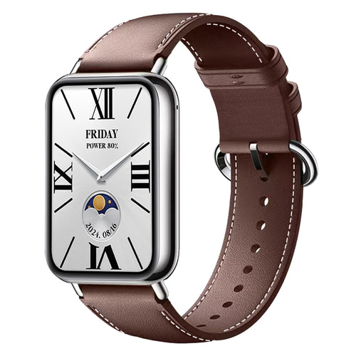Xiaomi Smart Band 9 Pro leren bandje (donkerbruin)