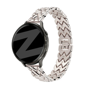 Bandz Bracelet metal 'V-Type' Garmin Forerunner 265s (lumière stellaire)