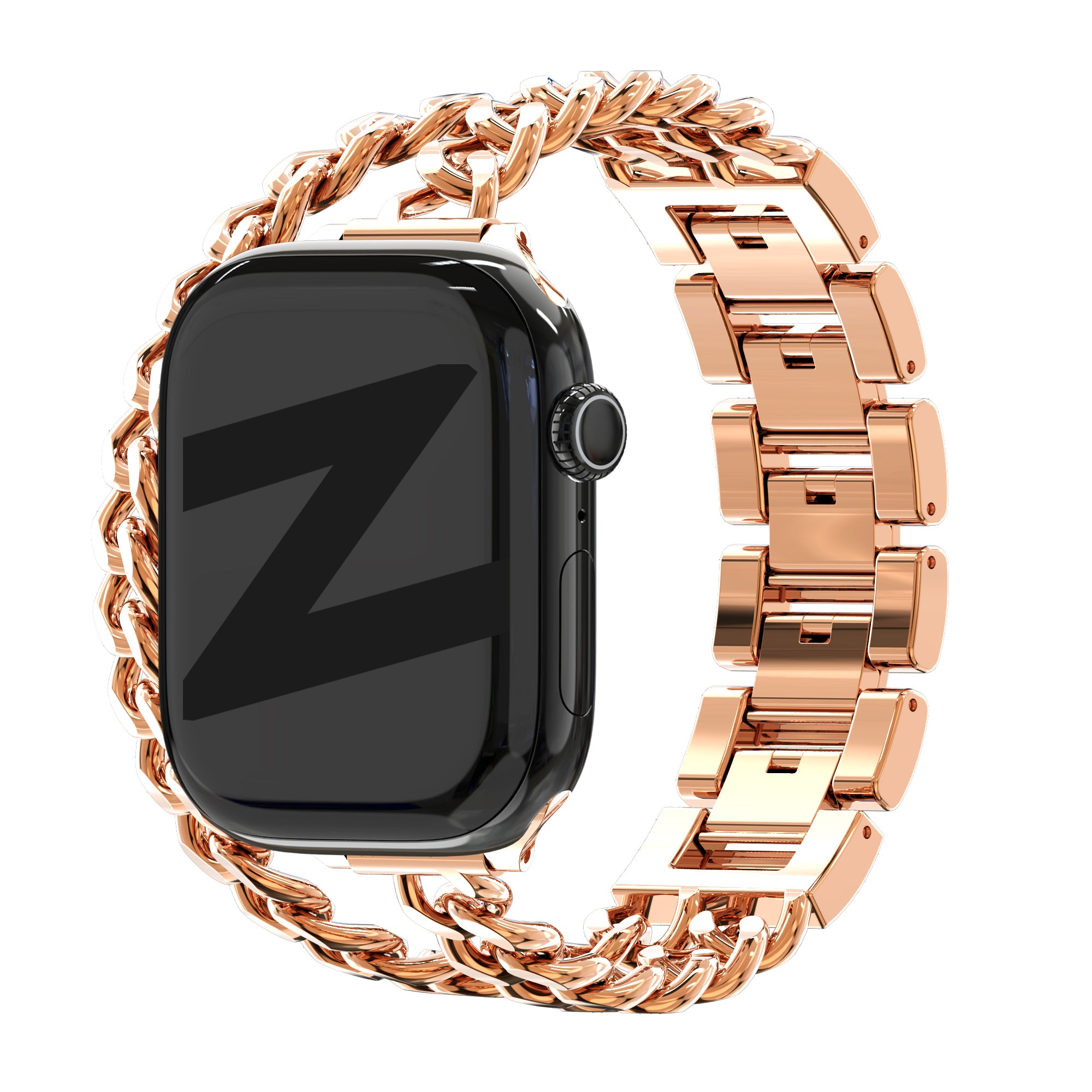 Bandz Apple Watch Stahlarmband 'Double Tour' (Roségold)
