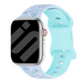 Apple Watch Flower siliconen band (lichtblauw/ijsblauw)