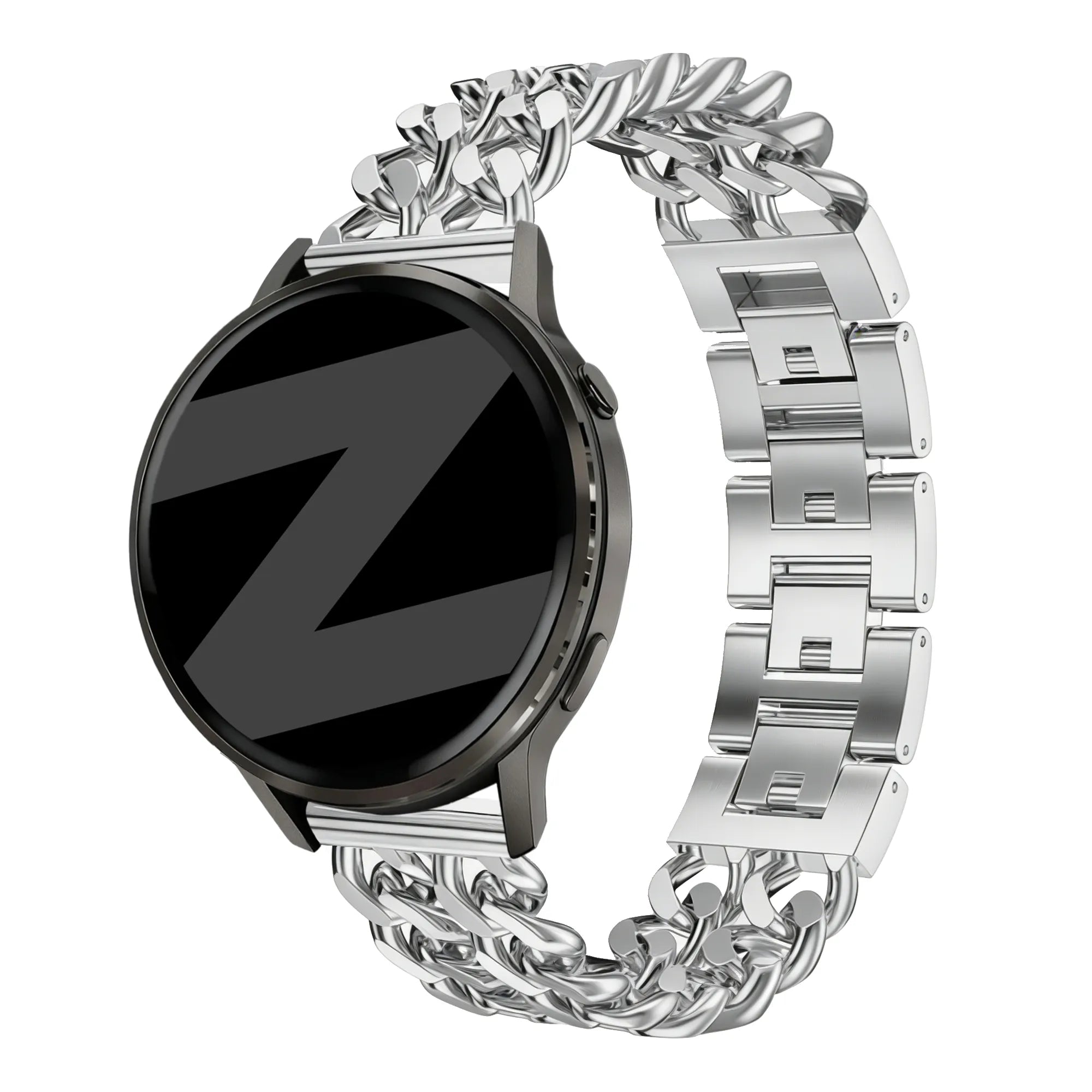 Bandz Coros Apex - 42mm Metal Strap 'Double Chains' (Silver)