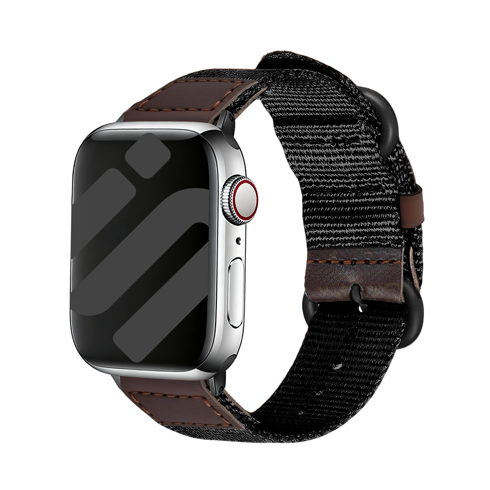 Apple Watch Ultra canvas bandje (zwart)