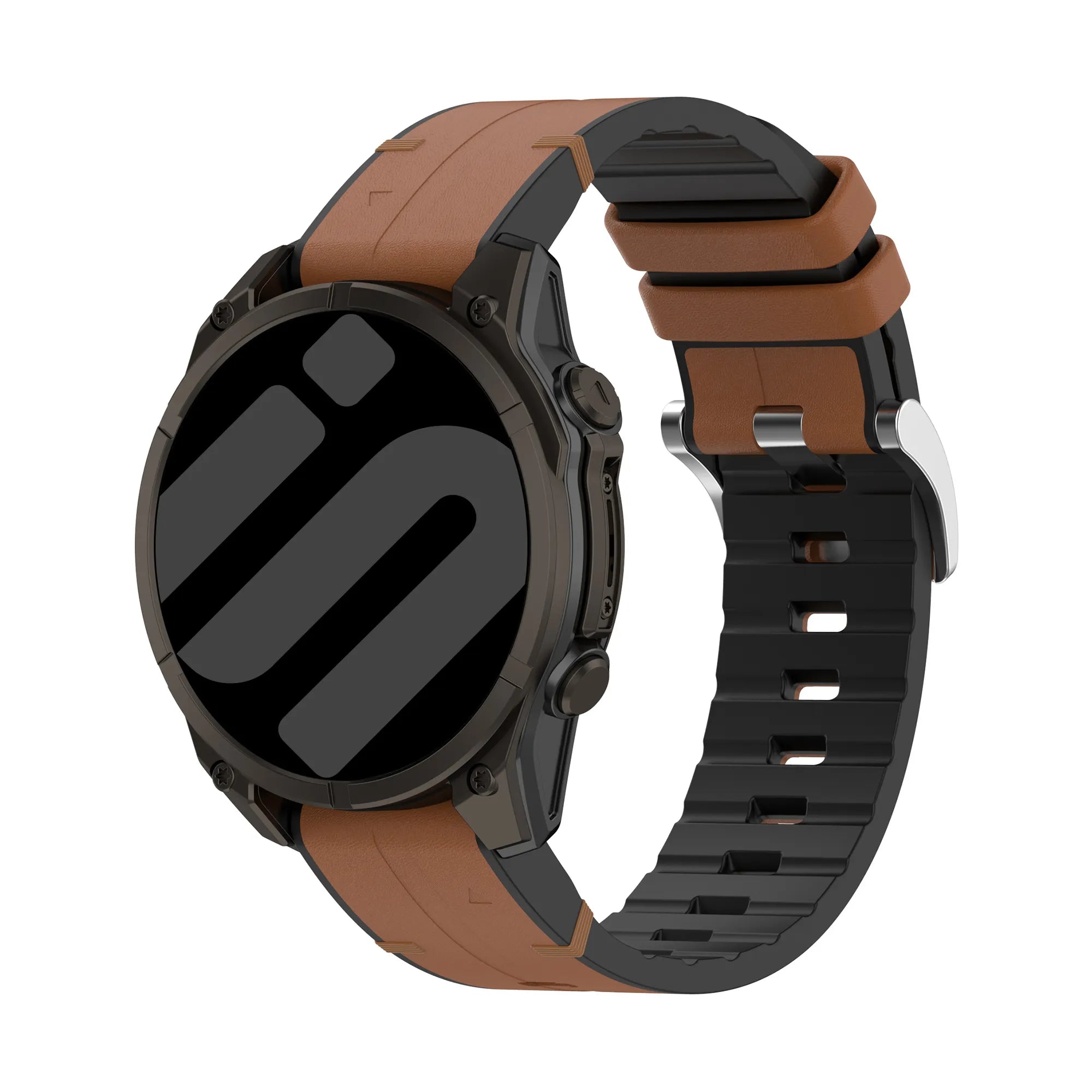 Garmin Fenix E Hybrid Lederarmband (Braun)