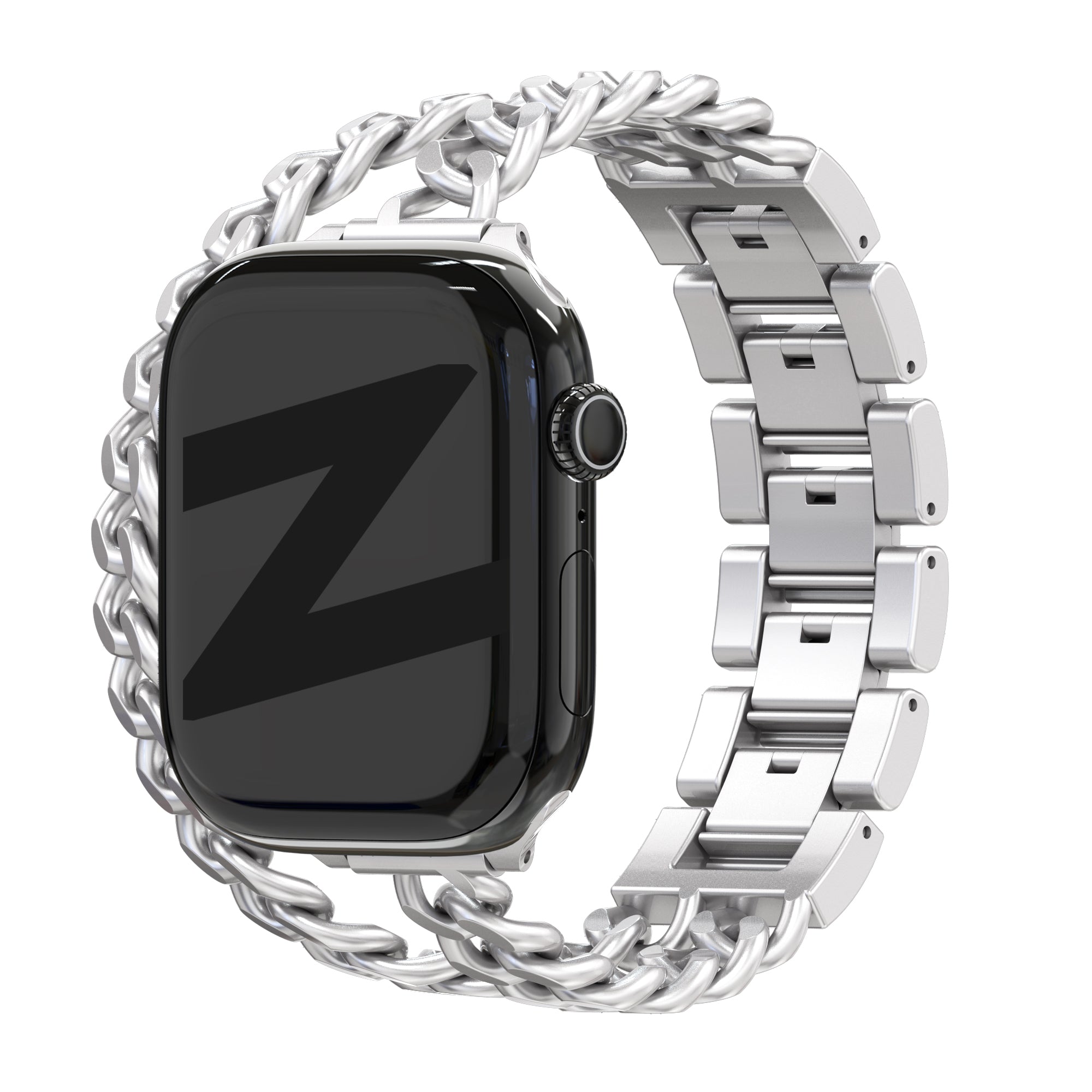 Bandz Apple Watch Stahlarmband 'Double Tour' (Polarstern)