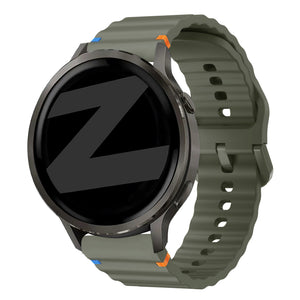 Bandz Correa silicona 'Wave' Garmin Forerunner 255 (verde militar)
