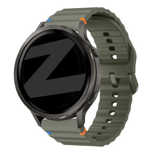 Bandz Correa silicona 'Wave' Garmin Forerunner 255 (verde militar)