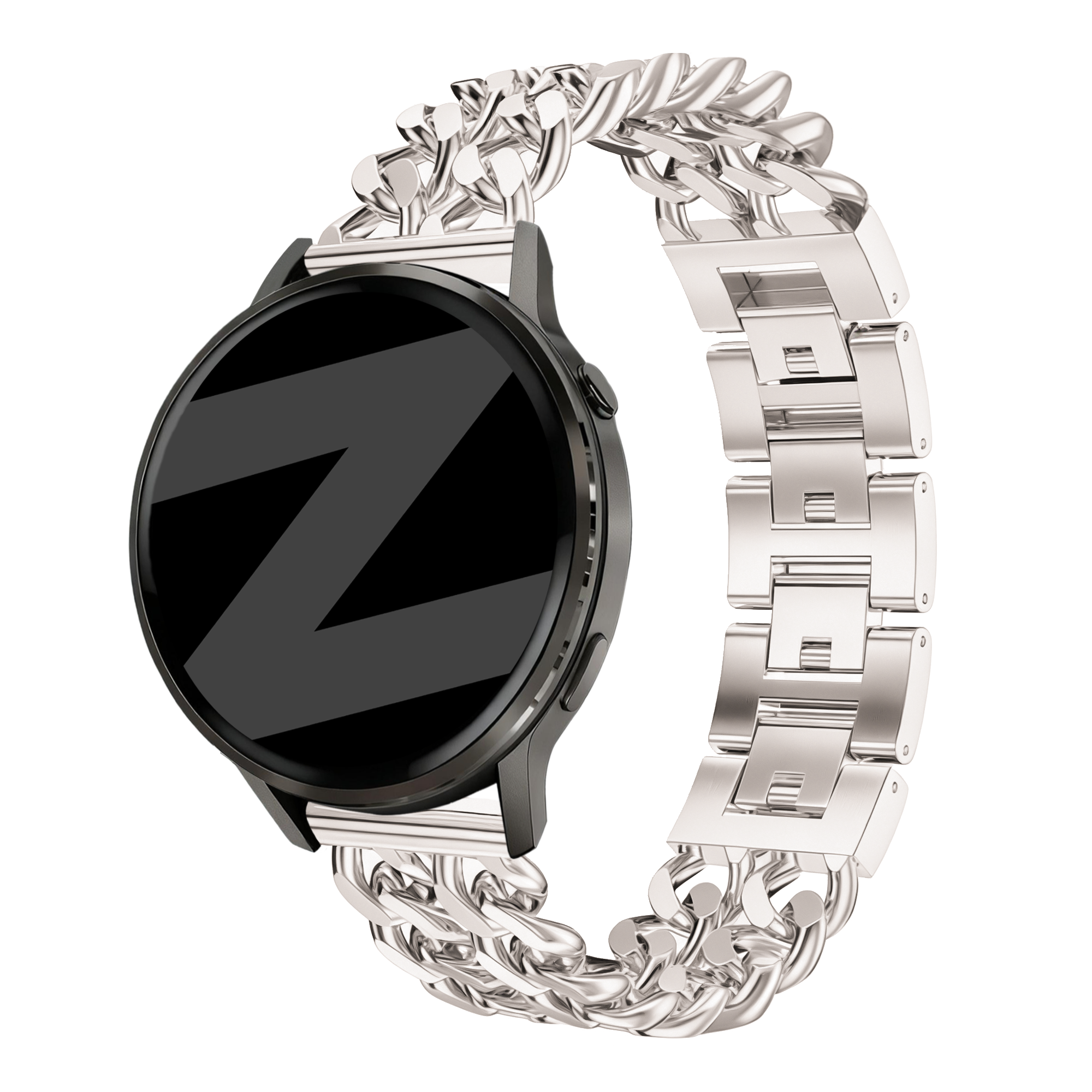 Bandz Coros Apex - 42mm Metal Strap 'Double Chains' (Starlight)