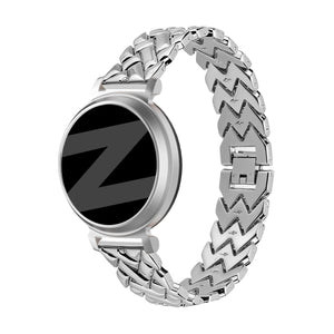 Bandz Bracelet metal 'V-Type' Pebble Round 2 - 14mm (argent)