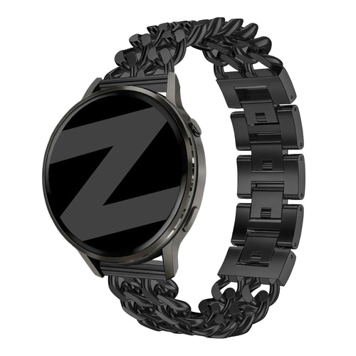 Bandz Coros Apex - 42mm Metal Strap 'Double Chains' (Black)