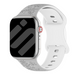 Apple Watch Flower Silikonarmband (Grau/Weiß)
