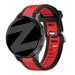 Bandz Garmin Forerunner 265 Dual Buckled Sport Strap (Black/Red)