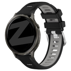 Bandz Correa deportiva con hebilla Garmin Vivoactive 4s (negro/gris)