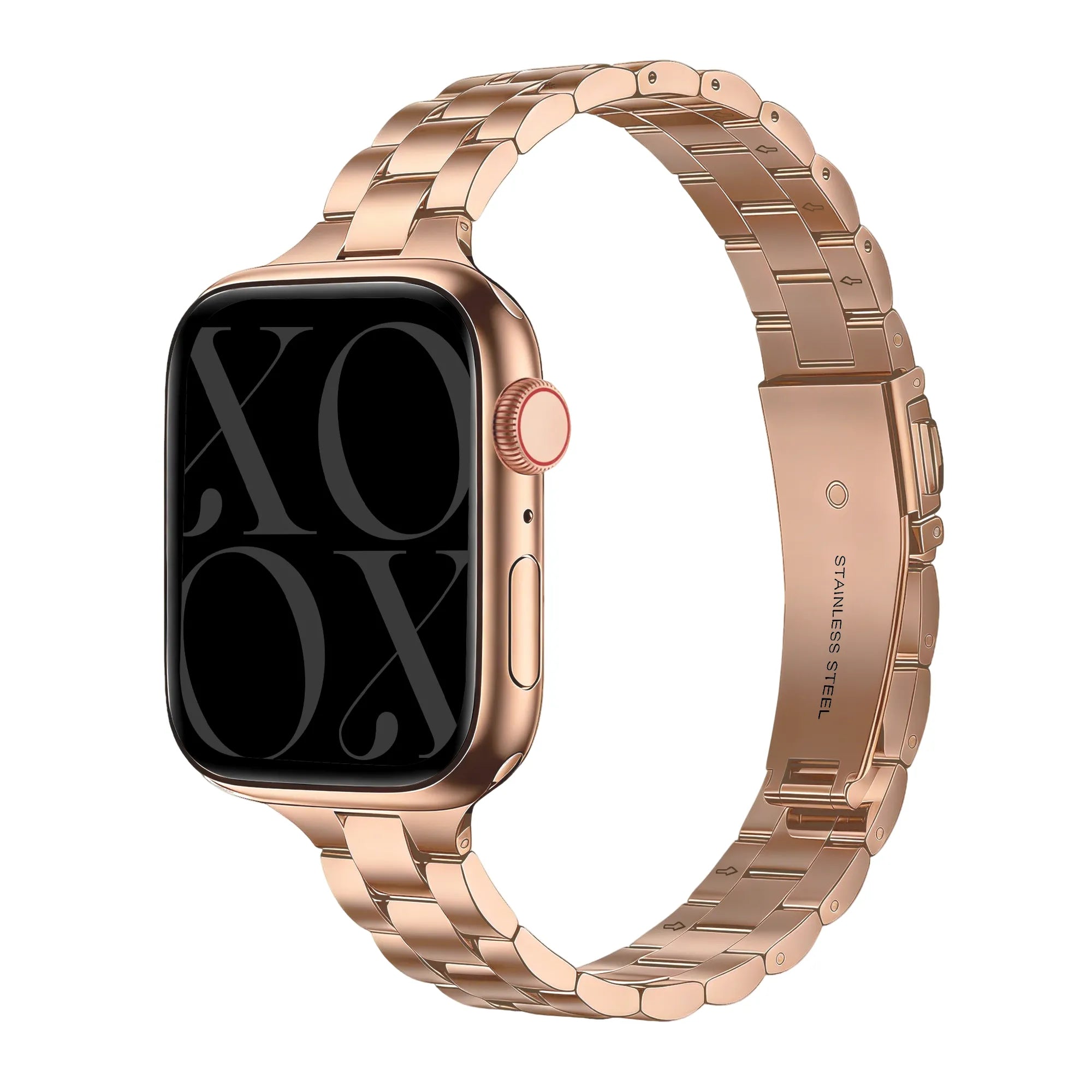 xoxo Wildhearts Apple Watch Feines Stahlarmband (Roségold)