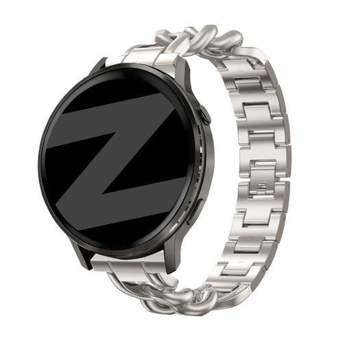 Bandz Bracelet metal 'Chains' Oppo Watch X2 Mini (lumière stellaire)
