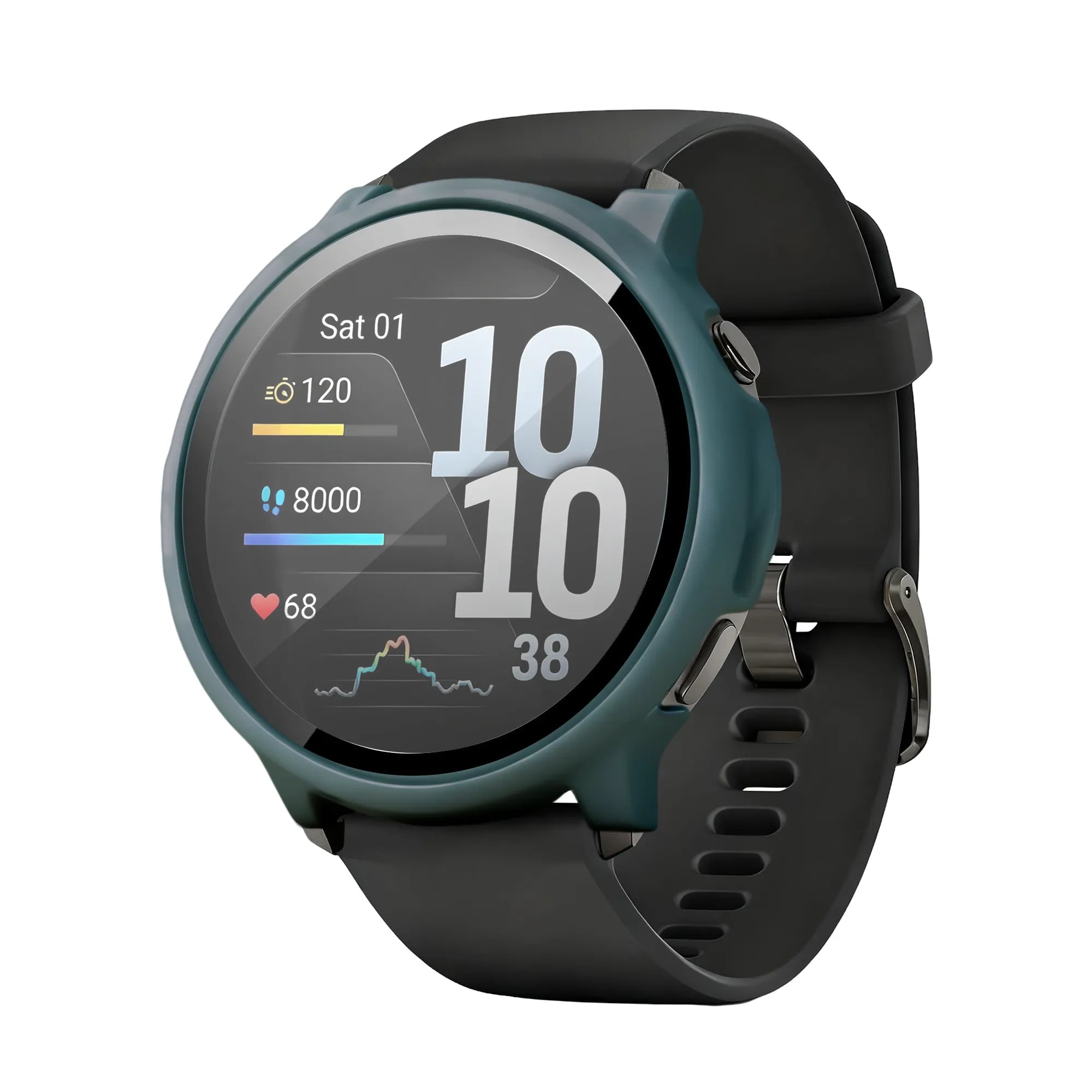 Bandz Protector PC con vidrio Garmin Venu 4 - 45mm (verde)
