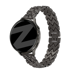Bandz Bracelet metal 'V-Type' Withings ScanWatch 2 - 38mm (noir)