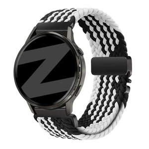 Bandz Correa trenzada 'Parachute' Garmin Forerunner 570 - 42mm (negro/blanco)