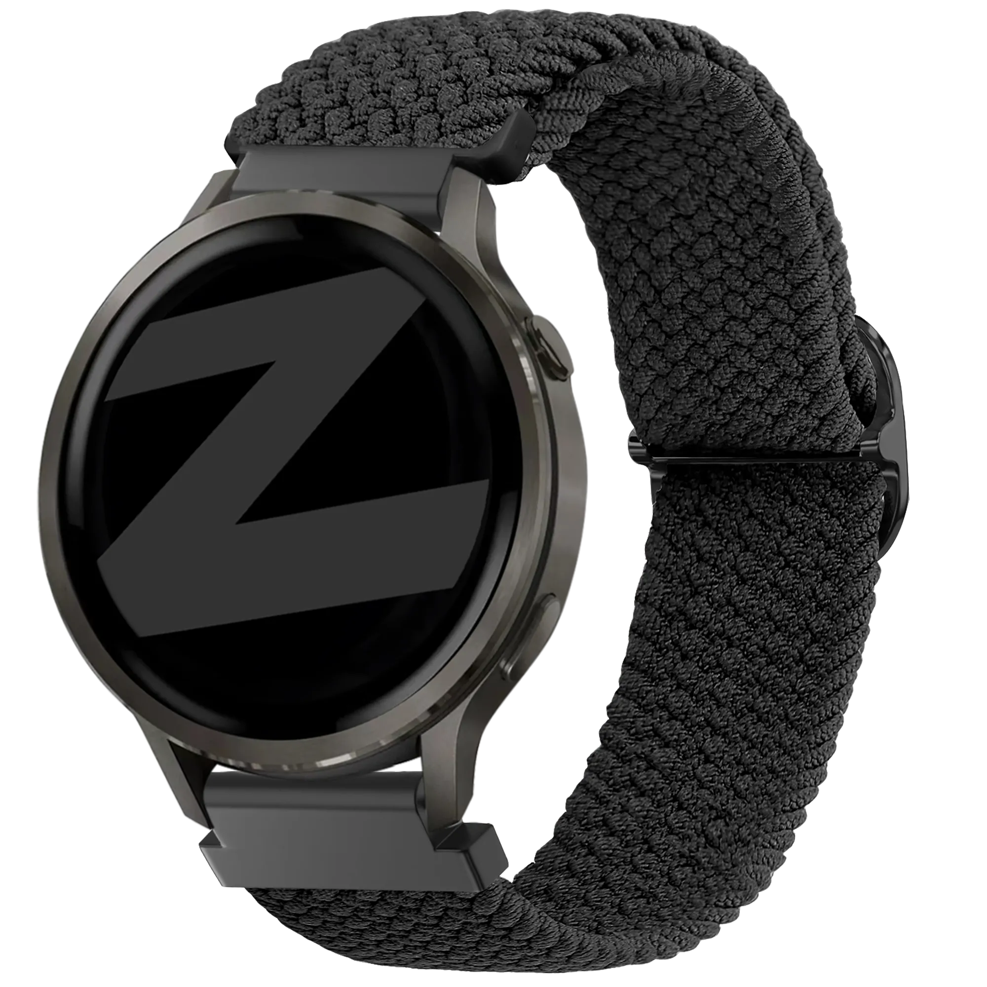 Bandz Bracelet tressé réglable Garmin Vivoactive 4s (noir)