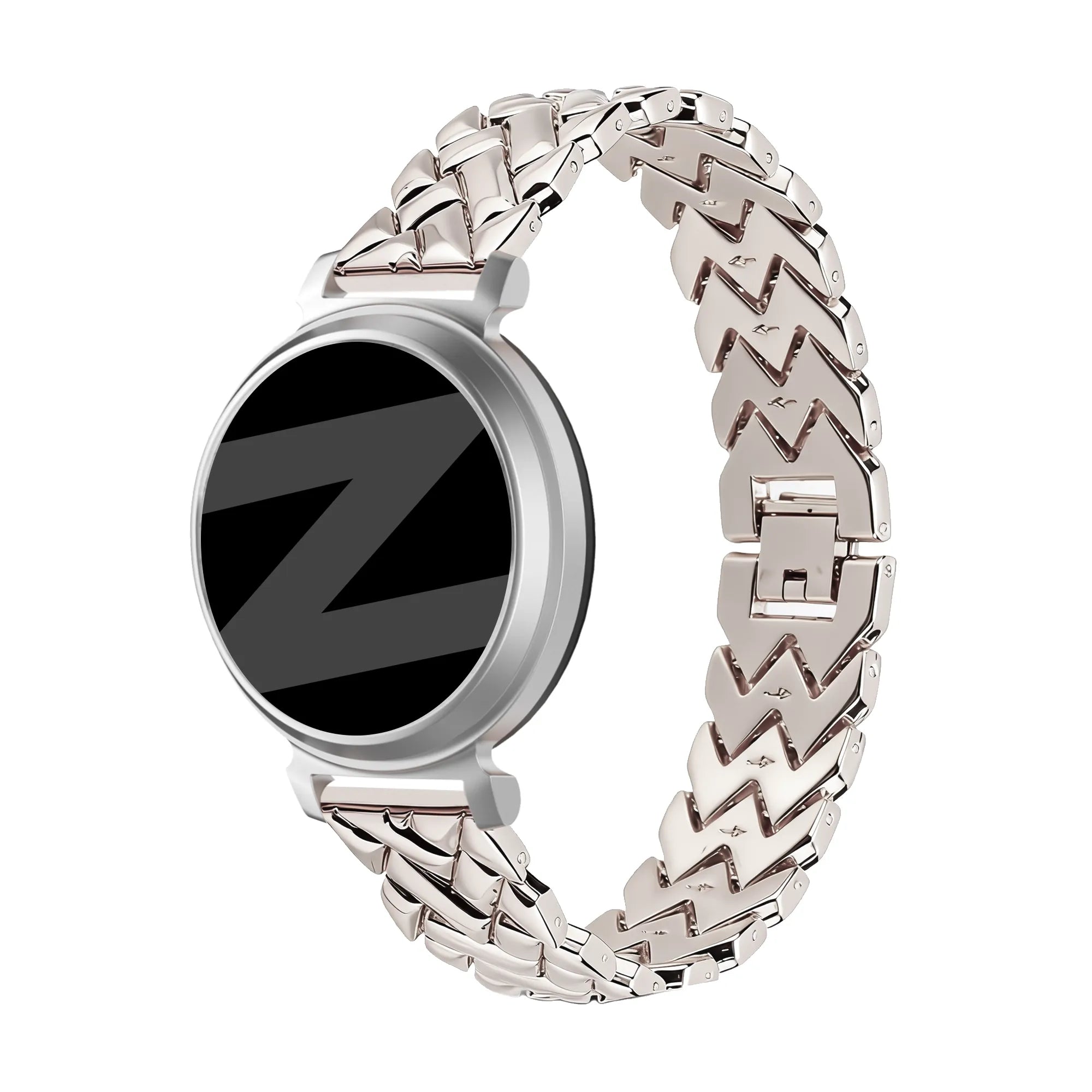 Bandz Pebble Round 2 - 14mm Metal Strap 'V-Type' (Starlight)