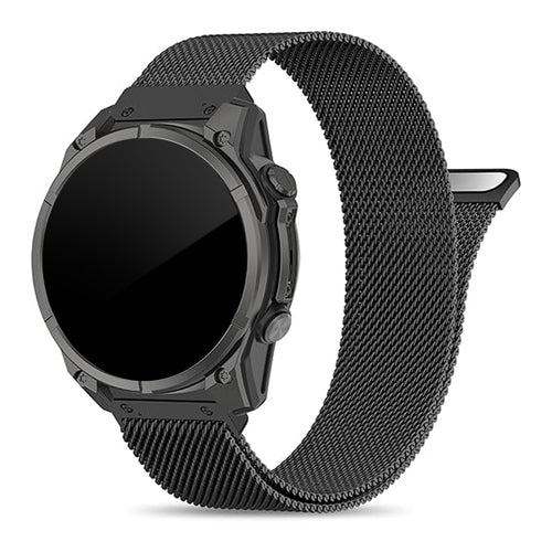 Amazfit T-Rex Ultra 2 Premium Milanese Strap (Black)