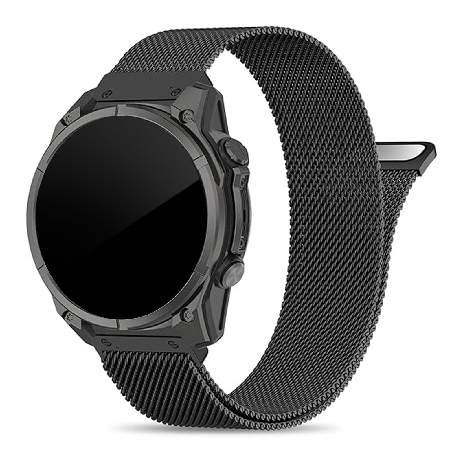 Amazfit T-Rex Ultra 2 Premium Milanese Strap (Black)