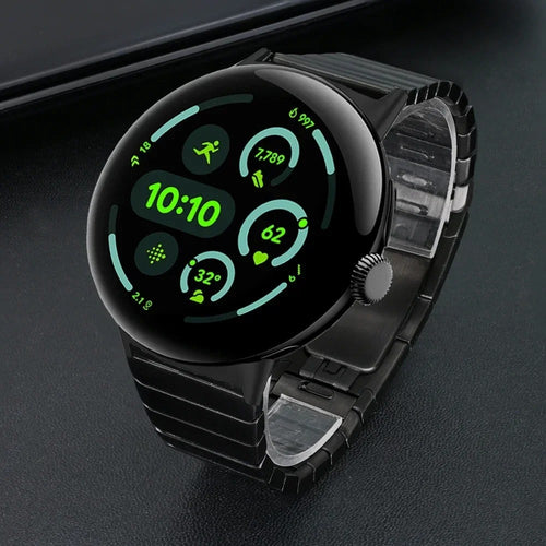Google Pixel Watch 5 - 45mm Premium Metal Link Strap (Black)