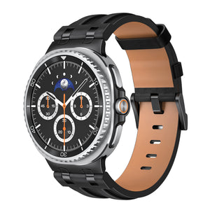 Correa cuero sólida Samsung Galaxy Watch 8 - 40mm (negro)