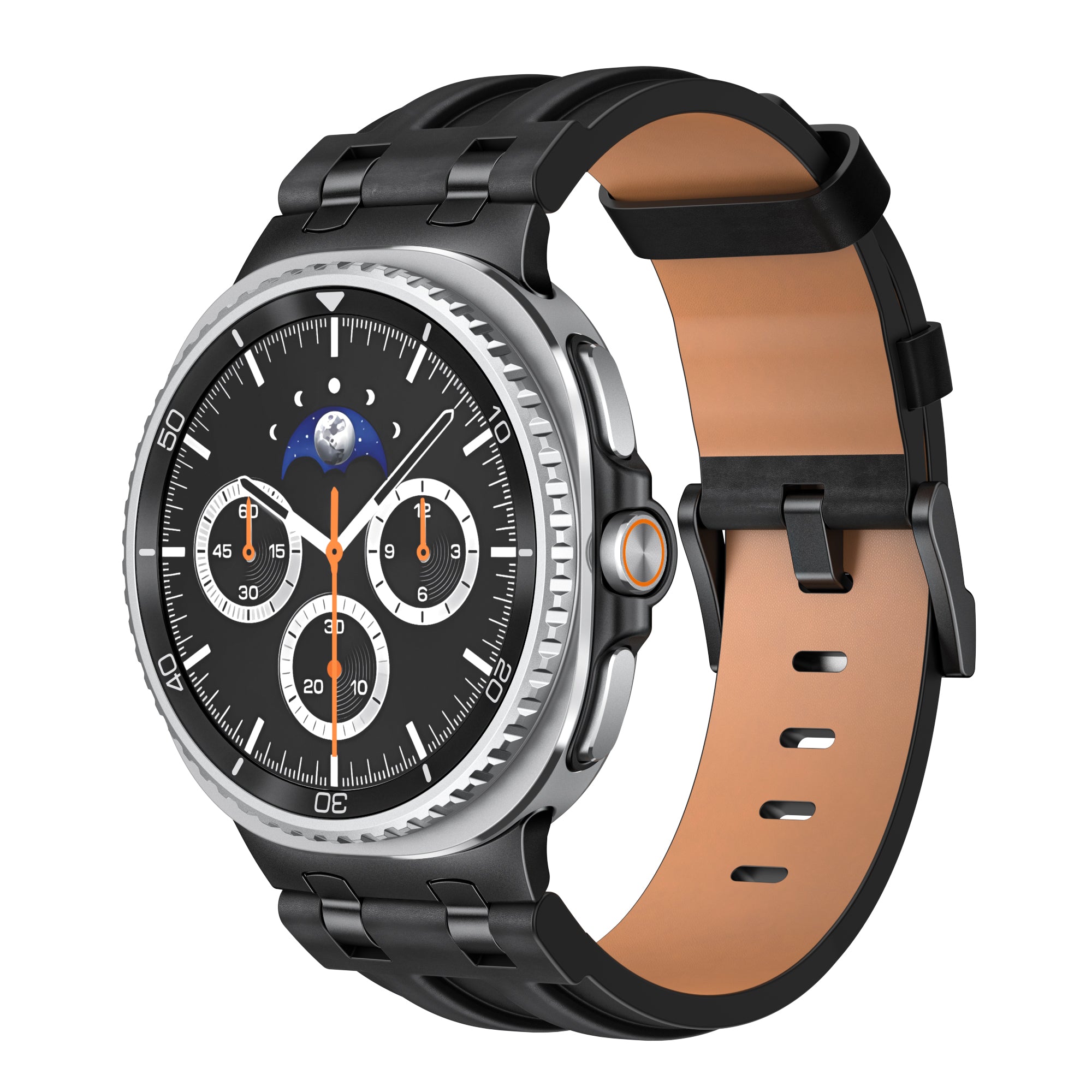 Correa cuero sólida Samsung Galaxy Watch 8 - 40mm (negro)