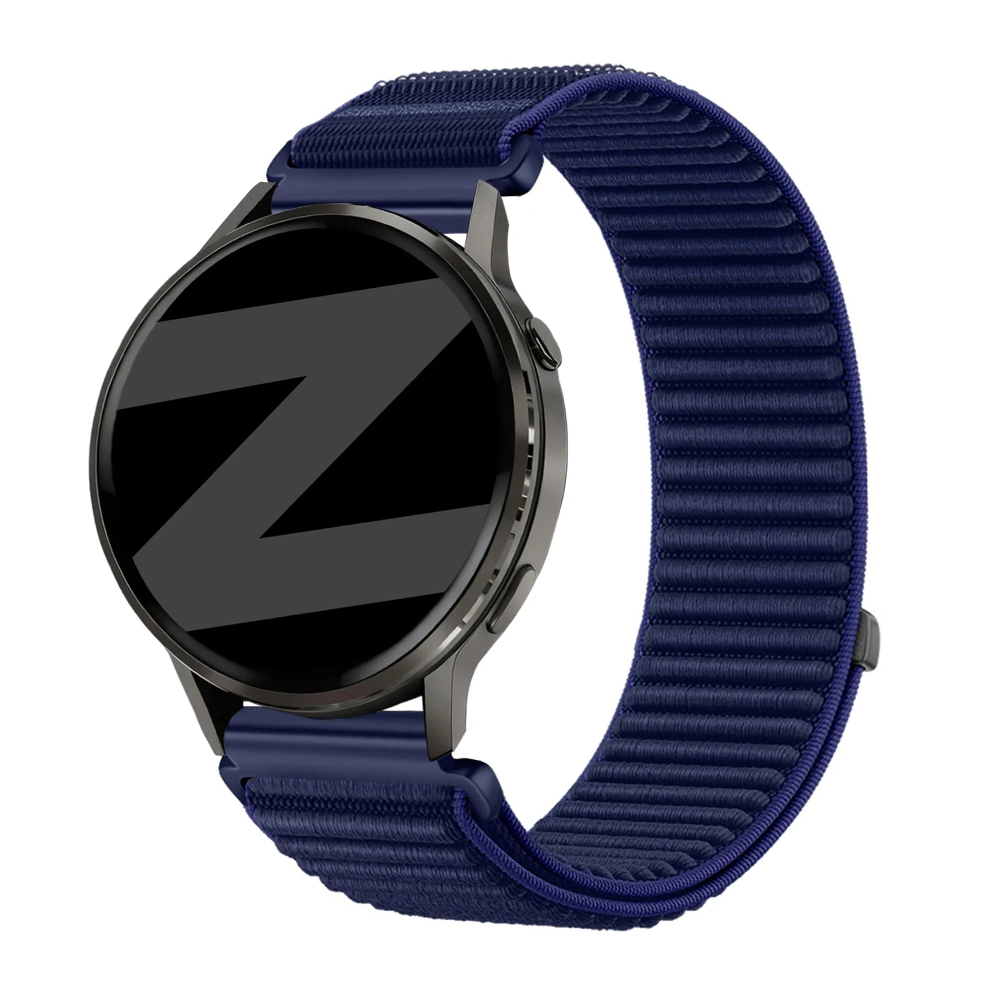 Bandz Bracelet nylon ondulé Garmin Venu 2 (bleu foncé)