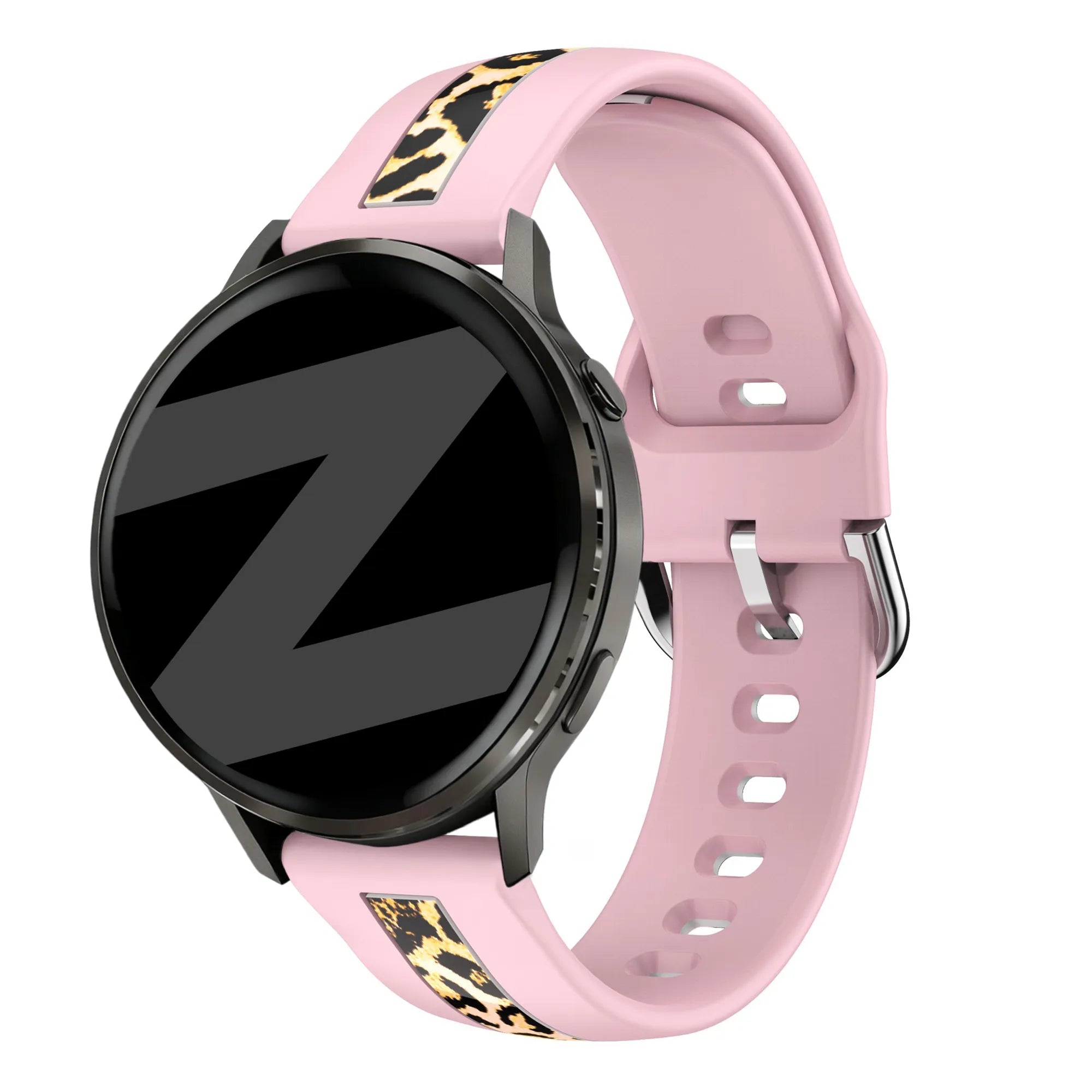 Bandz Polar Ignite 2 Dual Leopard Armband (Hellrosa)