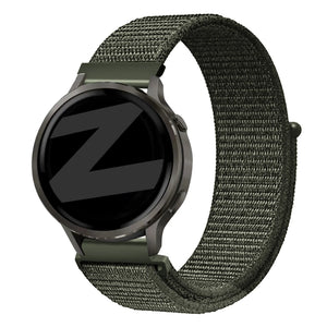 Bandz Garmin 18mm Nylon Loop Strap (Dark Green)