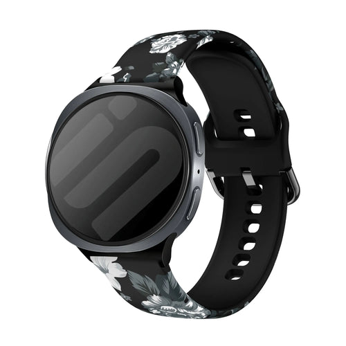 Bracelet fleur grise Samsung Galaxy Watch 8 Classic