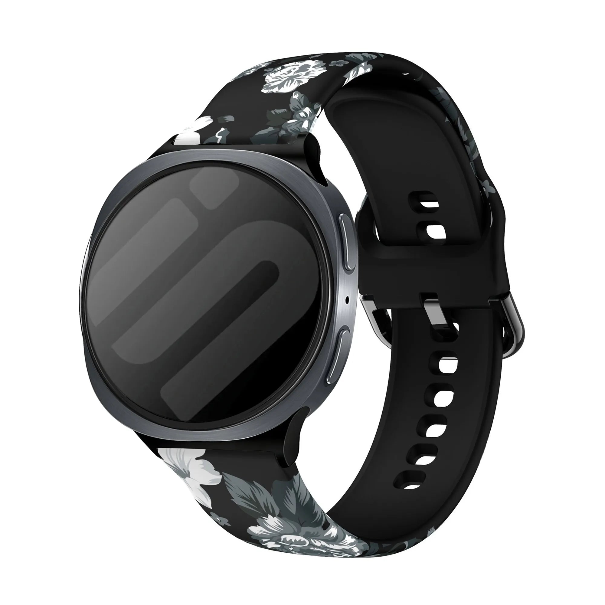 Samsung Galaxy Watch 8 Classic Grey Flower Strap