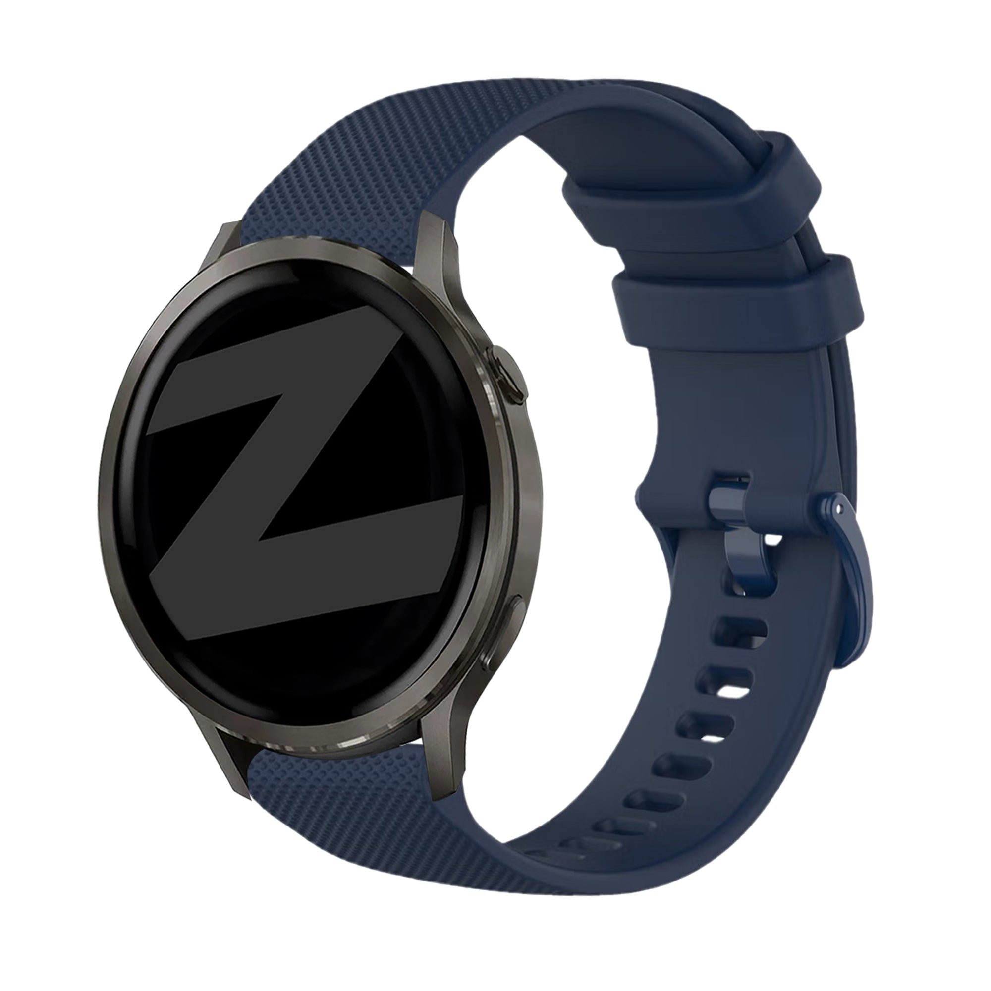 Bandz Garmin Vivoactive 4 Silikonarmband 'Premium' (Dunkelblau)
