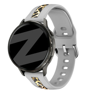 Bandz Withings Steel HR Sport dual leopard bandje (lichtgrijs)