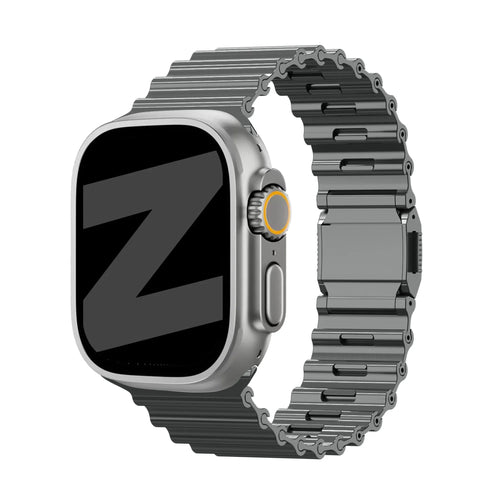 Bandz Correa acero premium 'Ocean' Apple Watch (titanio gris)