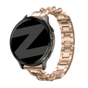 Bandz Bracelet metal 'Chains' Oppo Watch X2 Mini (or rose)