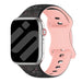 Apple Watch Flower Silikonarmband (Schwarz/Rosa)