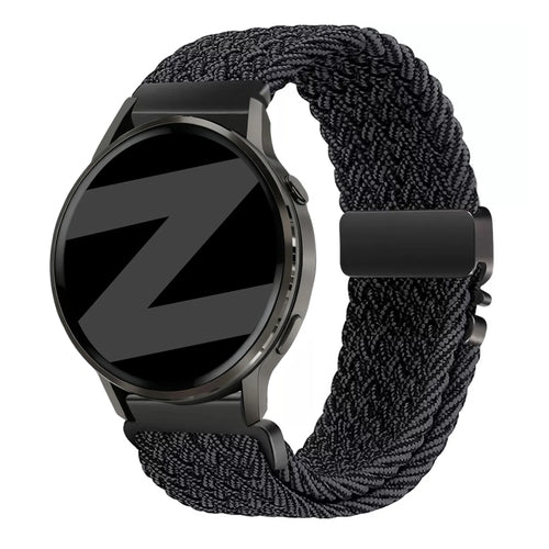 Bandz Bracelet tressé 'Parachute' Garmin Venu 3 (graphite)