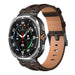 Bracelet cuir solide Samsung Galaxy Watch Ultra (marron café)