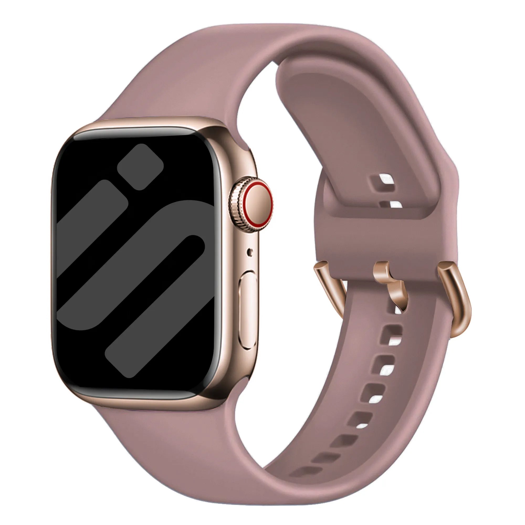 Apple Watch Silk Silikonarmband (Mauve)