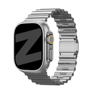 Bandz Bracelet acier 'Ocean' Apple Watch Premium (titane)