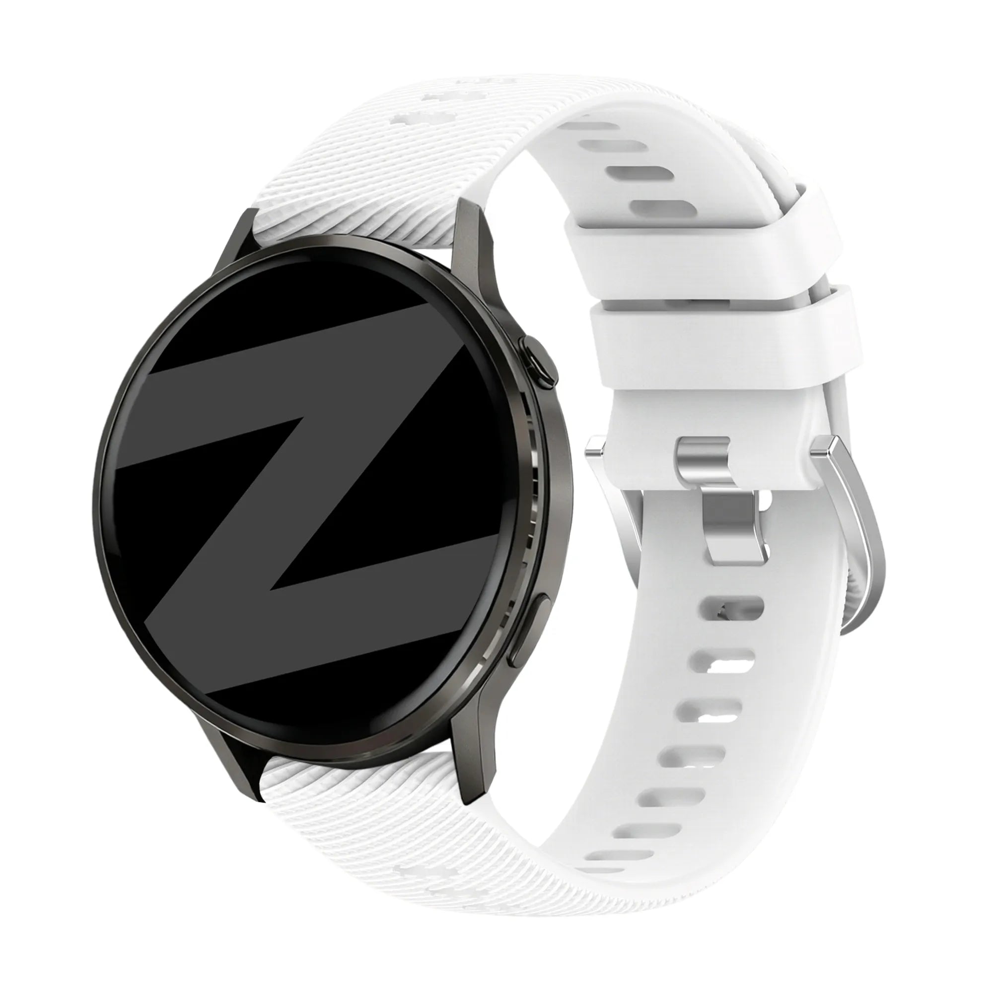 Bandz Garmin Forerunner 265s siliconen band 'Deluxe' (wit)