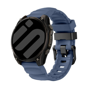 Garmin Fenix 5x / 6x Trail Silicone Strap (Dark Blue)