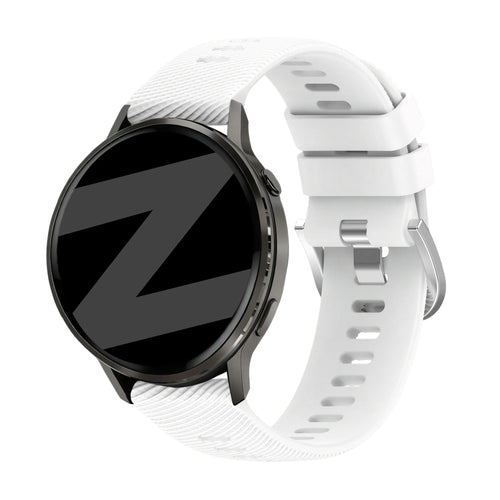 Bandz Garmin Forerunner 255s Silicone Strap 'Deluxe' (White)