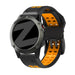 Bandz Amazfit T-Rex Ultra 2 Dual Buckled Sport Strap (Black/Orange)