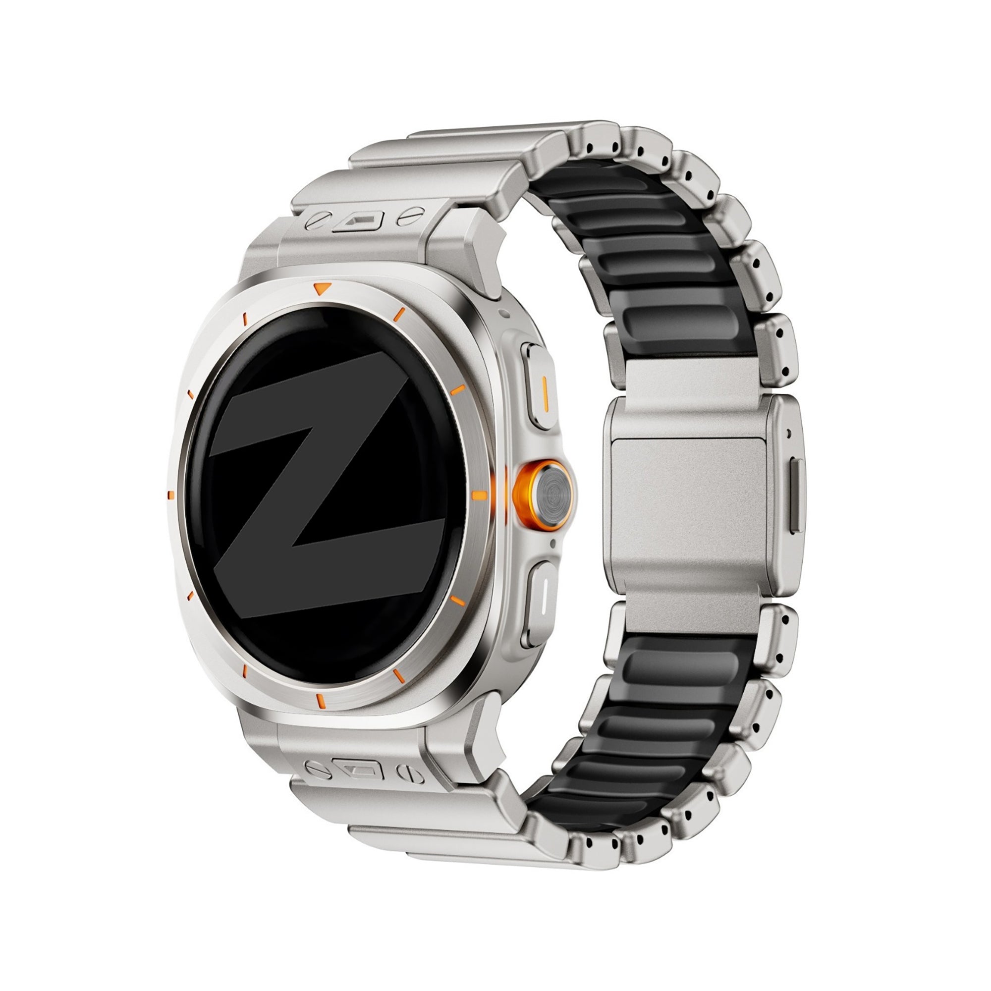 Bandz Bracelet titane 'Hybrid' Samsung Galaxy Watch Ultra (titane/noir)