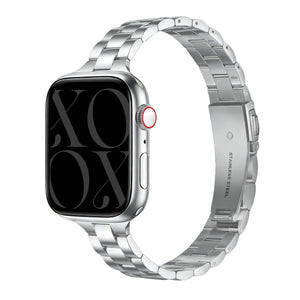 xoxo Wildhearts Apple Watch Feines Stahlarmband (Silber)