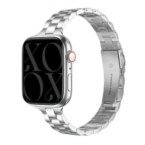 xoxo Wildhearts Apple Watch Feines Stahlarmband (Silber)