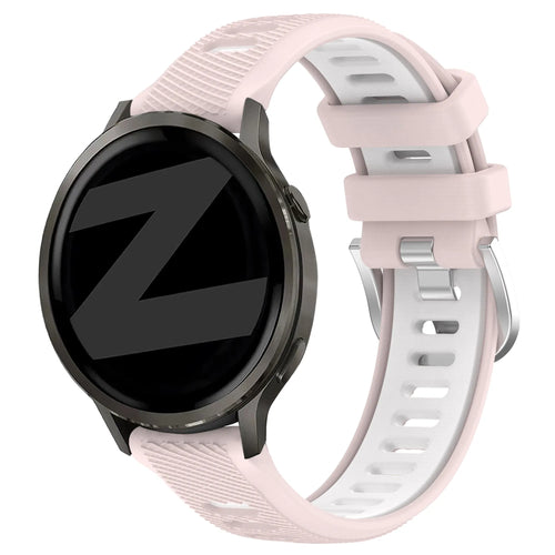 Bandz Bracelet sport avec boucle Garmin Forerunner 265s (rose/blanc)